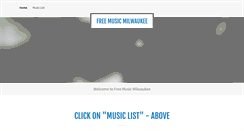 Desktop Screenshot of freemusicmilwaukee.com
